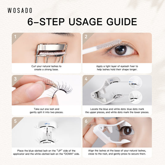 WOSADO Forest Black Magnetic Lashes – Full Glam