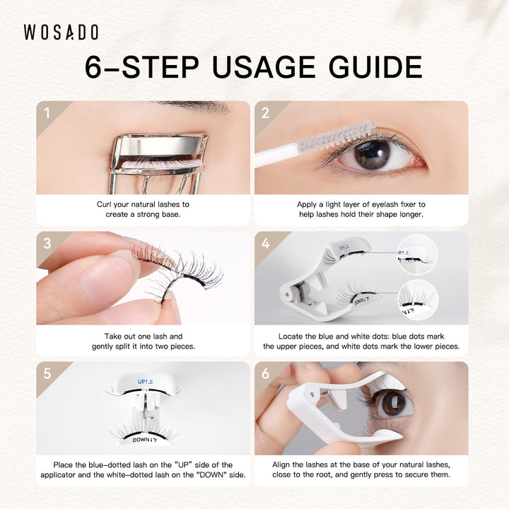 WOSADO Forest Black Magnetic Lashes – Full Glam
