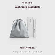 WOSADO Lash Care Essentials: Eyelash Fixer and microfiber pouch. Magnetic lashes are not included.